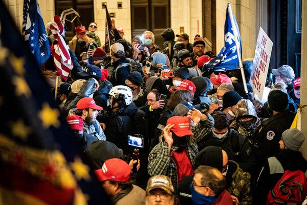 A pro-Trump mob stormed the Capitol building in Washington on Wednesday. 