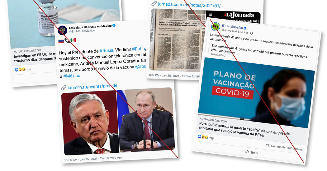 Russian Campaign Promotes Homegrown Vaccine and Undercuts Rivals