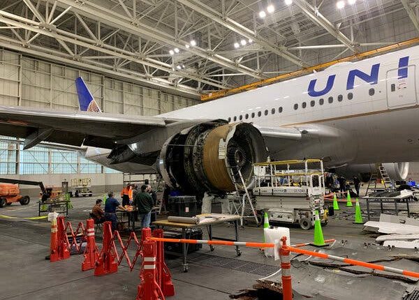 An engine that caught fire last month on a Boeing 777 had about 3,000 flights to go before its next inspection was due.
