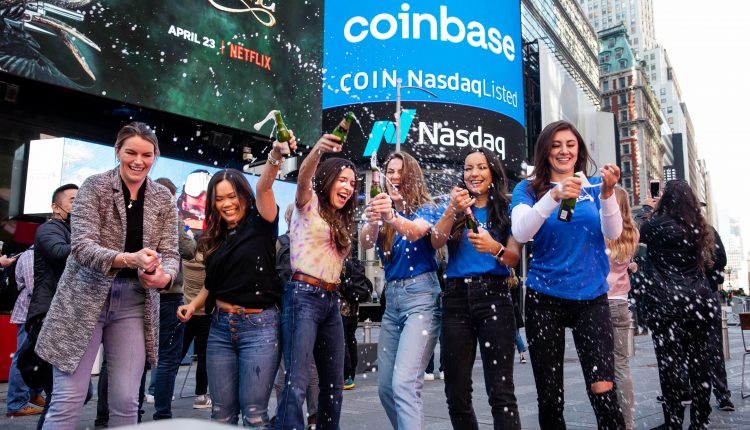 Coinbase (COIN) climbs after Nasdaq debut