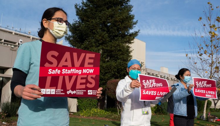 Health care unions amplify the voices of frontline workers overwhelmed by pandemic conditions.