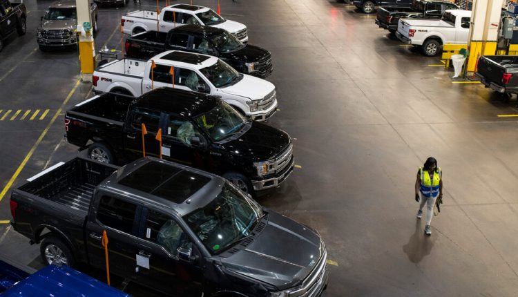 Toyota sales surge, but G.M. and Ford’s rebounds are weaker.