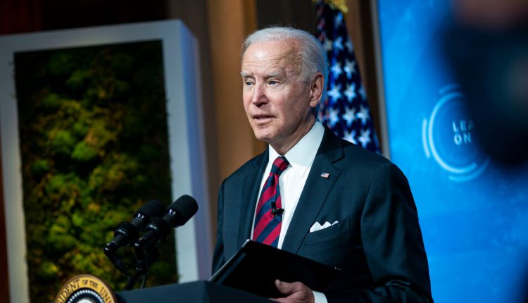 Biden, Calling for Action, Commits U.S. to Halving Its Climate Emissions