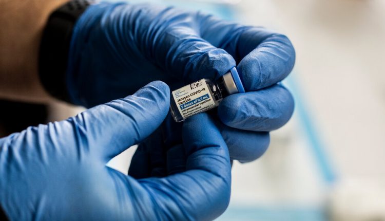 A C.D.C. panel recommends J.&J. shots restart with a label noting the risk of very rare blood clots.